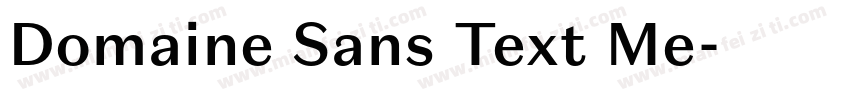 Domaine Sans Text Me字体转换